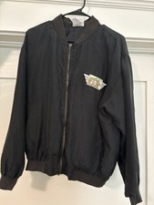 Vintage 1996 Betty Boop Silk Bomber Jacket Small Embroidered Sentimental Journey