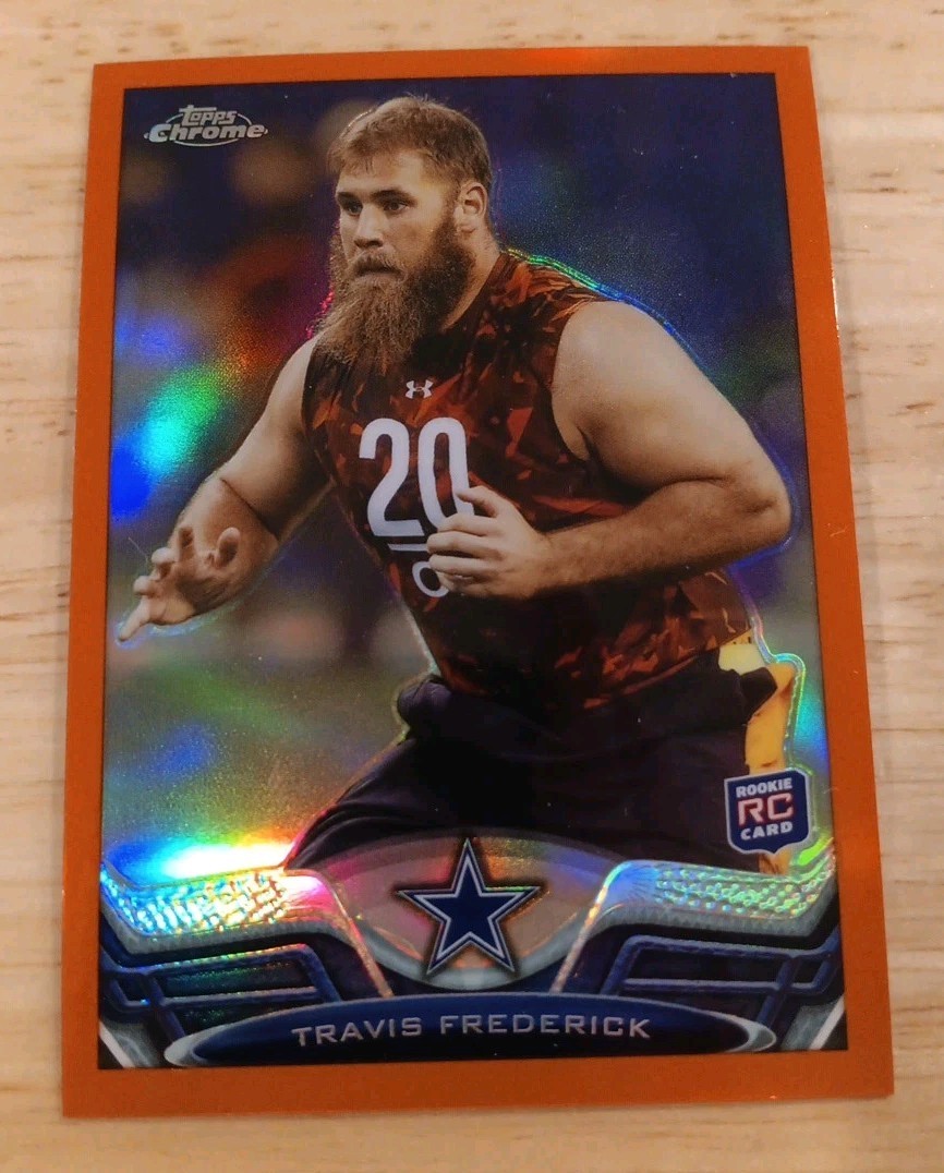 Travis Frederick Topps Chrome #157 Orange Refractor