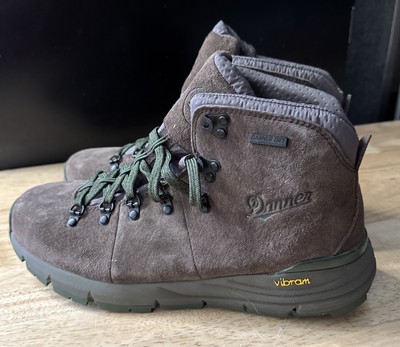 Danner Mountain 600 Men Size 10 Brown Dry WP Suede Insulated Hiking Boots 62243