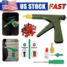 Tire Plugger Tubeless Tire Wheel Repair Gun Kit Mushroom Plug Probe Nozzle