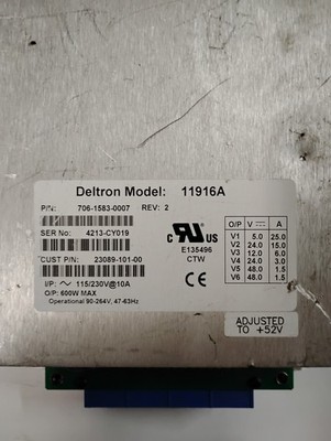 Deltron Model 11916A 600 Watt Power Supply  SHIPS FREE 