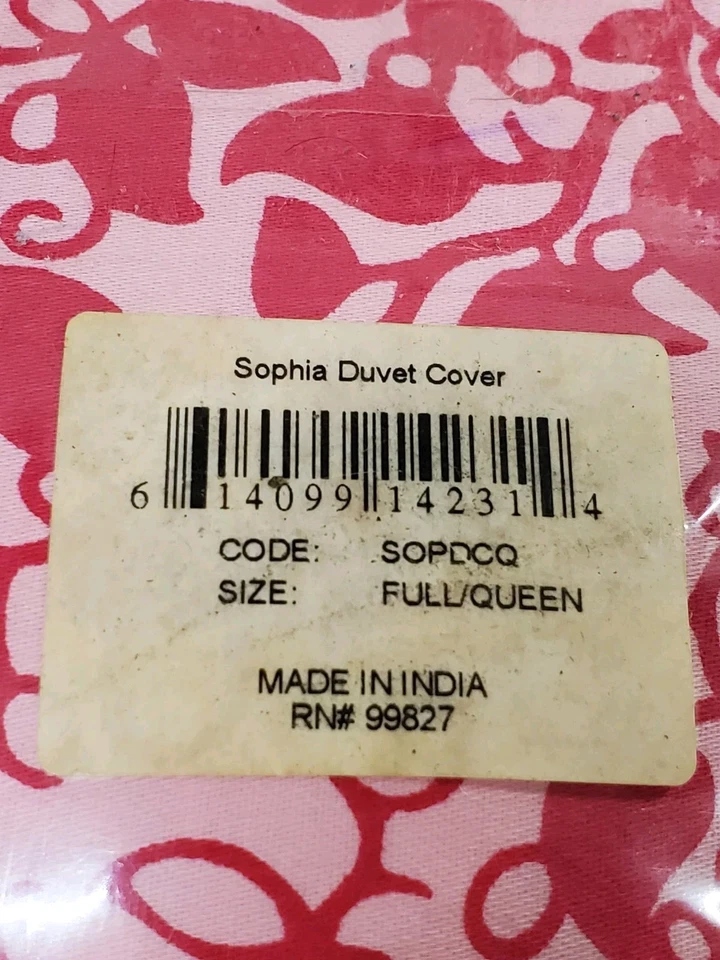 Pine Cone Hill Sophia Duvet Cover Full / Queen 100% Cotton  New - Image 4 of 4