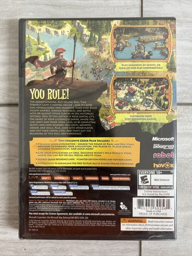 Age Of Empires Online ~ THE GREEKS ~ Windows PC Brand New Sealed Authentic - Picture 2 of 2