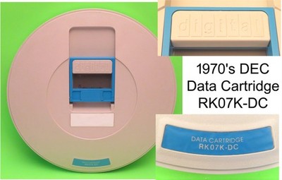 Vintage 1970 s DEC Digital Removable Hard Disk Data Cartridge (RK07K-DC)