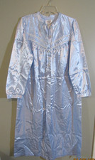 VTG. AMANDA STEWART L/S COTTAGECORE NIGHTGOWN BLUE SM EUC