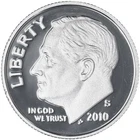 2010 S SILVER ROOSEVETT DIME
