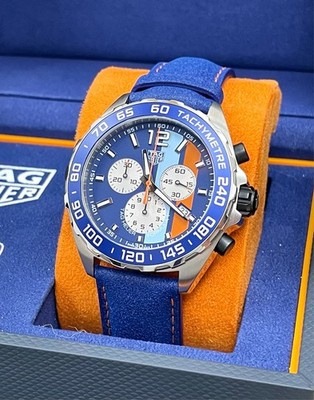 TAG Heuer Formula 1 Gulf Special Edition CAZ101N Box and Warranty Card