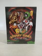 Looney Tunes 1,000 Piece That's All Folks Daffy Bugs Tweety Jigsaw Puzzle Sealed