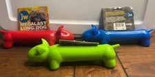 JW Pet, Megalast Long Dog, Super Tough, Large, Assorted Colors