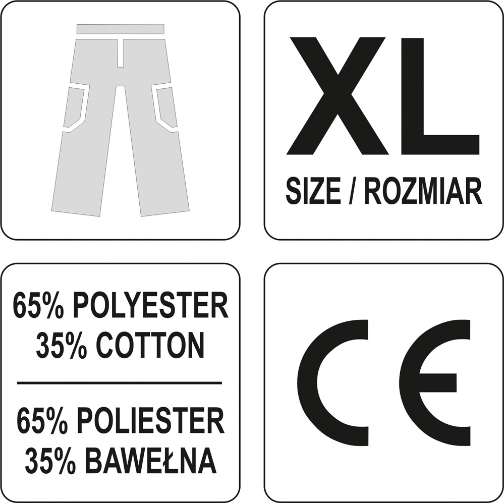2x ✅Fits YATO NARZ�DZIA YT-80288 WORK TROUSERS DAN SIZE XL  ⭐UK Seller⭐