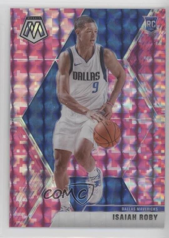 2019-20 Panini Mosaic Rookies Pink Camo Prizm Isaiah Roby #232 1h9m