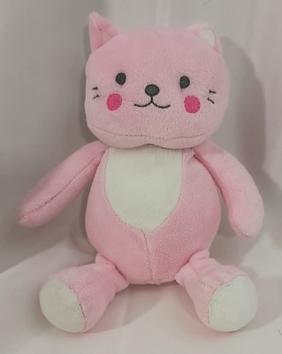Carter's Child Of Mine Kitty Cat Plush Pink 6'' 2012 Embroidered Eyes Lovey Soft