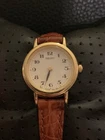 Vintage Women’s Seiko Round Gold Stainless Watch V401-1409 Great Condition
