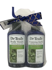 Dr. Teal's Epsom Salt Eucalyptus & Spearmint Body Wash & Foaming Bath Travel Set
