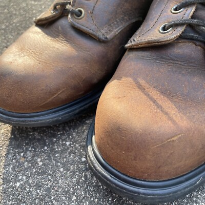 Vintage Red Wing Super Sole 453 Boots Brown Brushed Leather  display picture 3