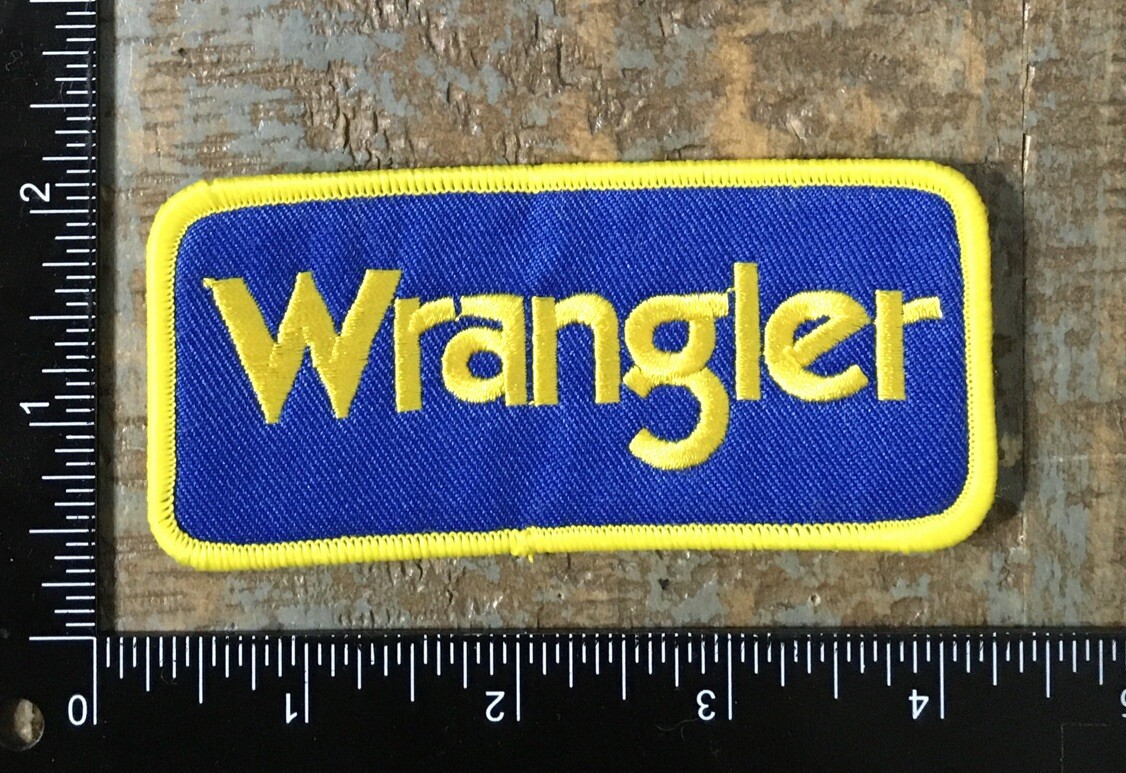 WRANGLER Jeans Rodeo NASCAR Racing Cowboy Cowgirl Embroidered Iron-On Patch