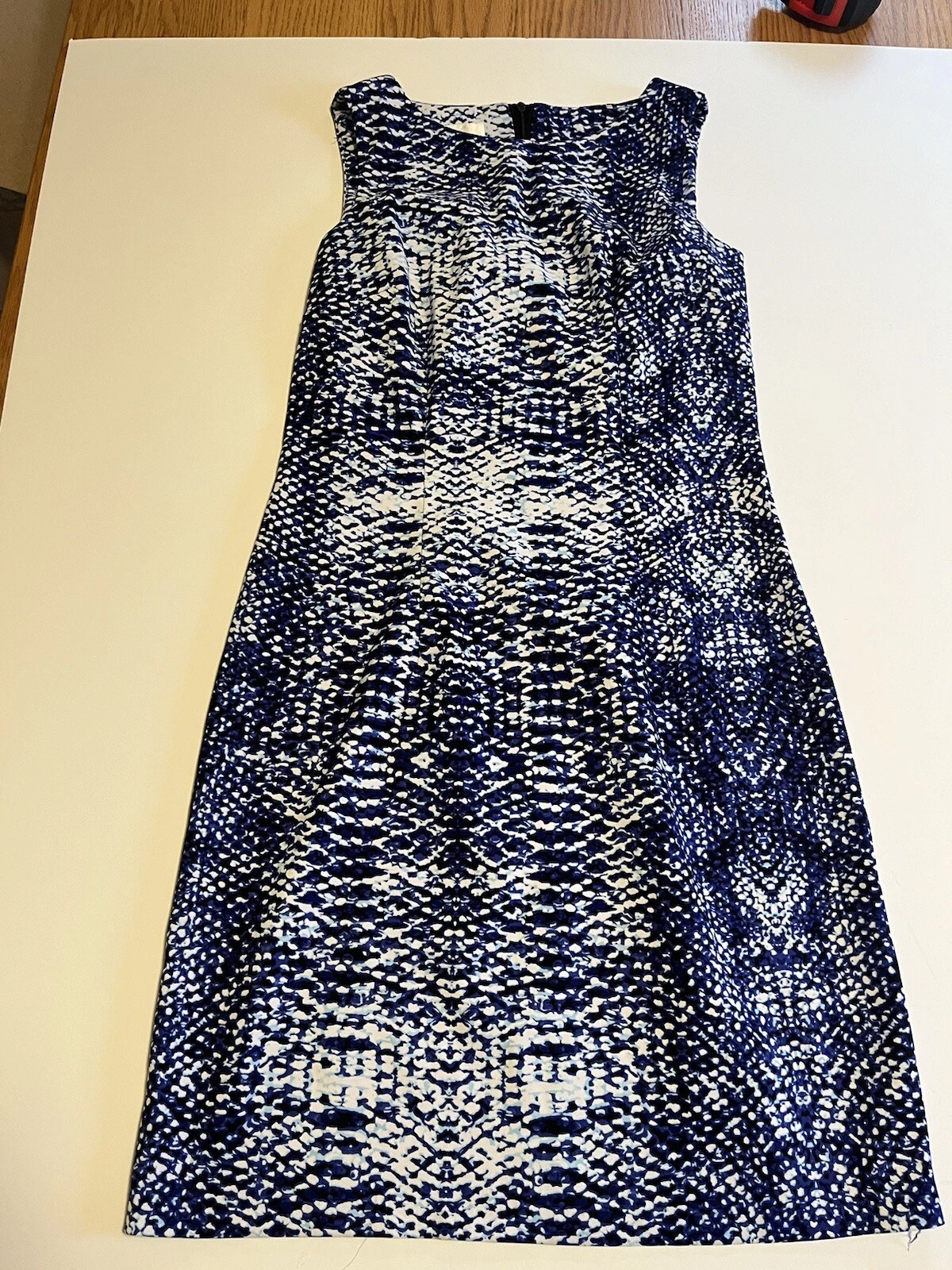 Abito donna 4 Alyx Limited blu e bianco stampa serpente