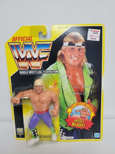 Vintage Hasbro 1993 WWF OWEN HART Wrestling Action...