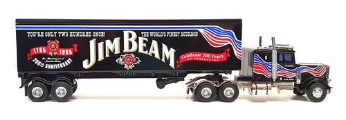 Matchbox 30cm Long Diecast KS186SA-M - Peterbilt Truck & Trailer - Jim Beam - Picture 3 of 6