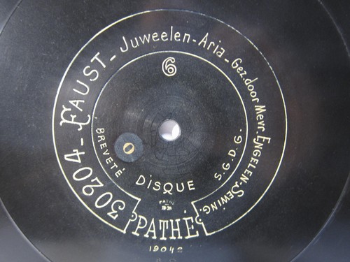 78rpm CATO ENGELEN-SEWING (Soprano in DUTCH) on RARE PATHE AMSTERDAM 1903 - Picture 2 of 2