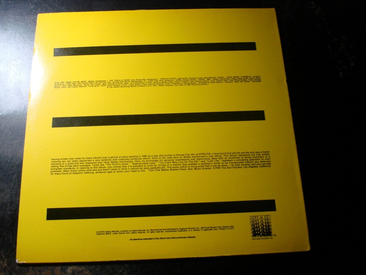 BOBBY HUTCHERSON NATURAL ILLUSIONS LP RECORD | eBay