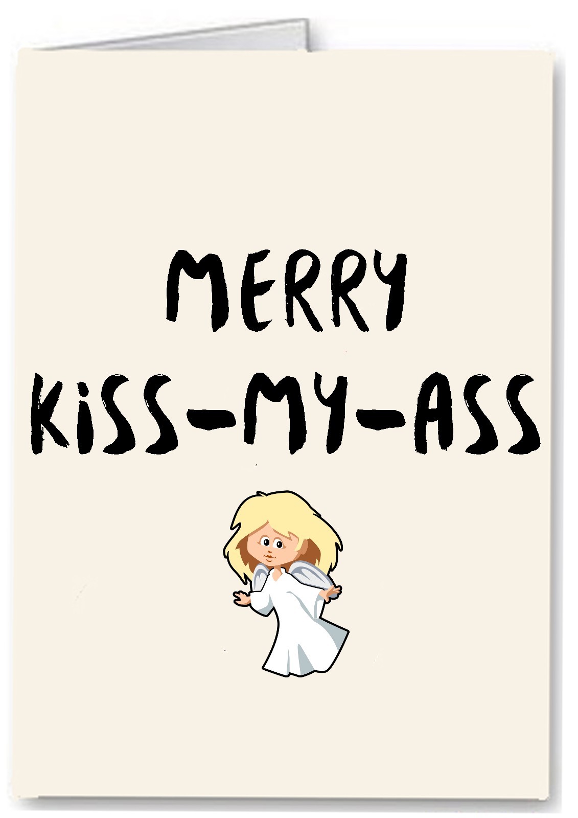 Rude Funny Christmas Card – Adult Joke Banter – Offensive Insult Greeting – Made4You