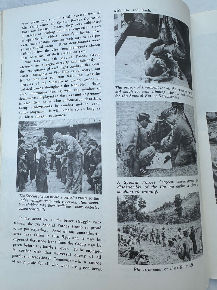 7th SPECIAL FORCES HISTORY GENERAL NAMED 1962 US RVN POLICY MORE