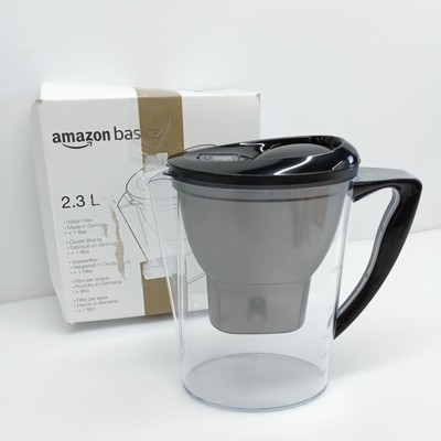 Amazon Basics Wasserfilter 2,3 Liter - Schwarz - unvollständig