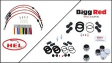 for CITROEN SAXO VTS F & R HEL Braided Hoses +Pistons Repair Kit (FK34CIT4095)