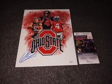Julian Fleming Signed 8x10 Ohio State Buckeyes Jsa