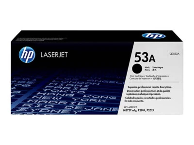 TONER HP ORIGINAL NOIR q7553a ! / q7553 53a 53 POUR LASERJET P2015 - Photo 1/2