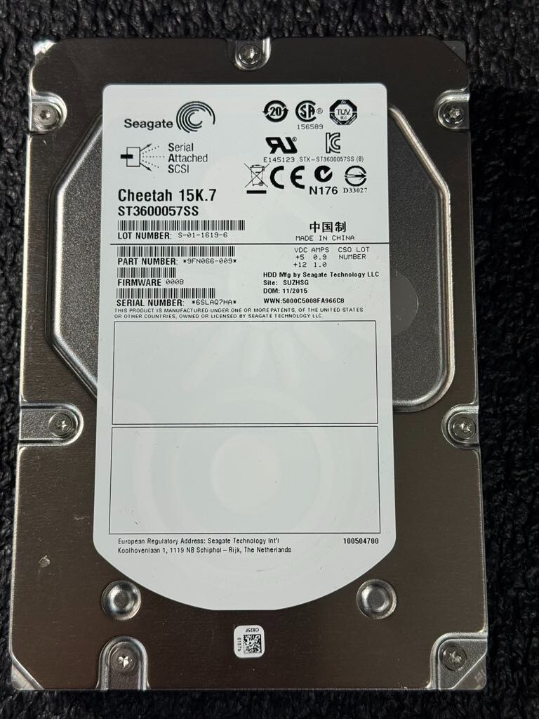 Seagate 9fn066-009 600gb HDD Hard Drive 15k RPM SAS 3.5