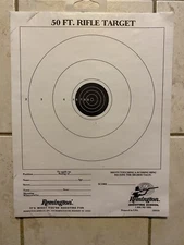 Remington School 50 Ft Rifle Target 9"x7" 20 Total