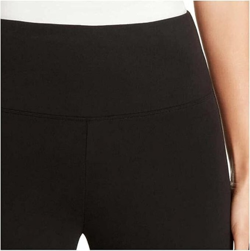 Max & Mia Womens Modal Blend High Waist French Terry Leggings Black, Sz Large - 第 2/5 張圖片