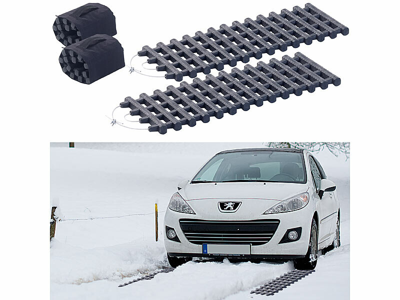 2 bandes de désenlisement Lescars de 60x22 cm avec sac de transport inclus