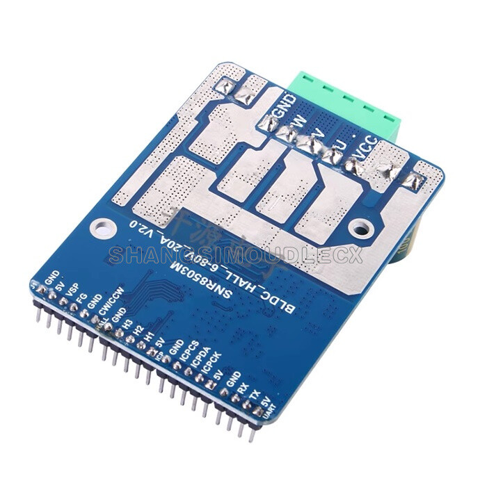 DC6V80V BLDC Three Phase DC Brushless Motor Controller PWM 1600W 20A