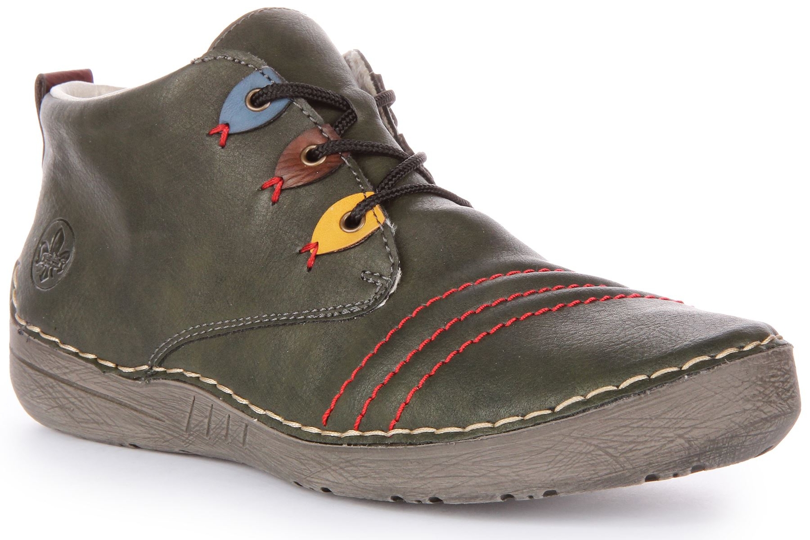 RIEKER 52509-54 Курц Пельц Футтер Шнюрер Дамен Винтер Штифель Грюн Великобритания 3 - 8 14690₽