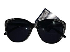 WOMEN'S TREND SUNGLASSES BLACK WITH DIAMONDS