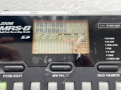 Zoom MRS-8 MultiTrak Digital Recording Studio 8Track Recorder Used