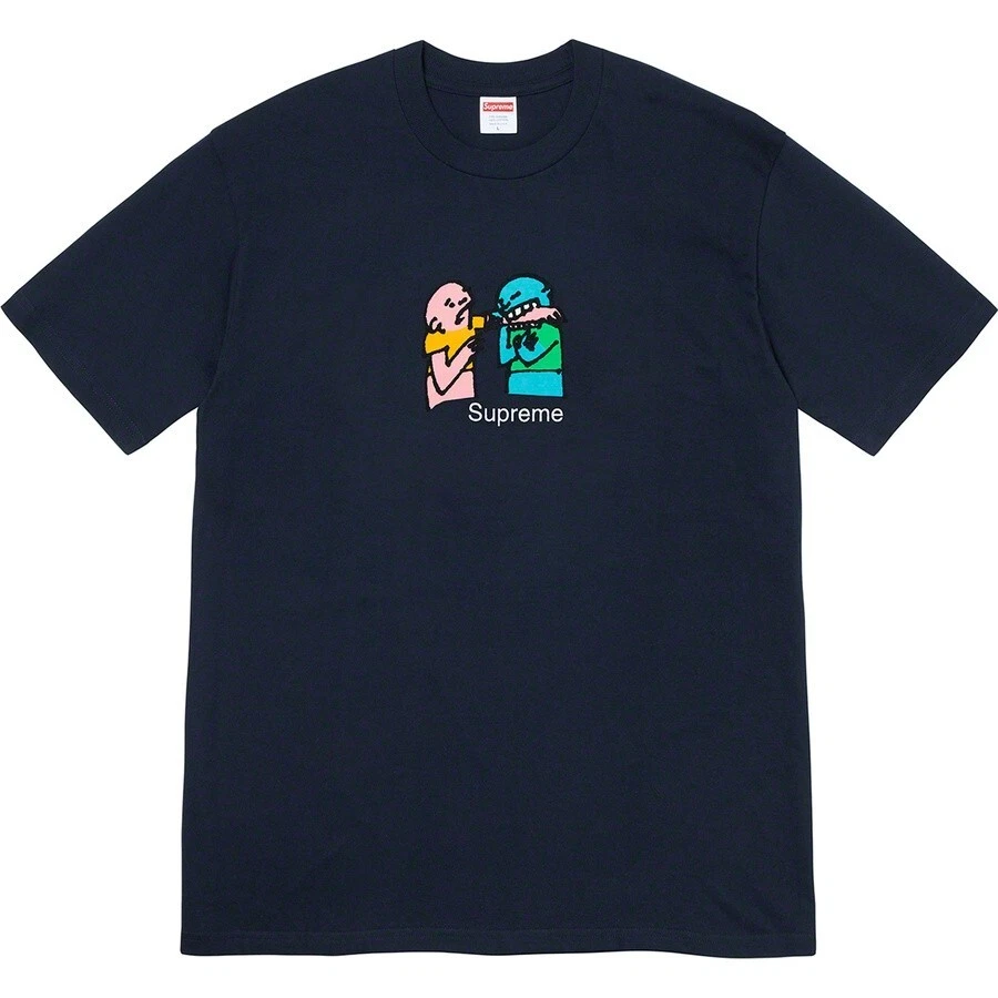 *SEALED* Supreme Bite Tee Navy   Size S