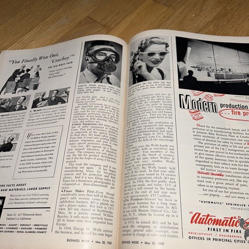 Mai 1950 BUSINESS WEEK Magazin AMERICAN OPTICAL CO. Walter A. Stewart - Bild 3 von 15
