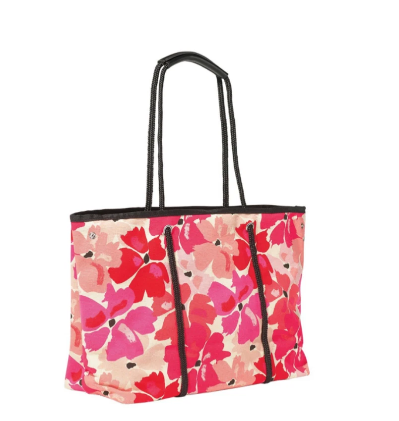 Bolso de mano y bolsa de cosméticos con estampado de amapola Avon Foto 4 de 4