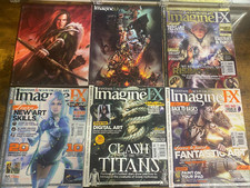 IMAGINE FX magazine 2010 lot of 6 Fantasy Sci-Fi Manga Subscriber issues D D