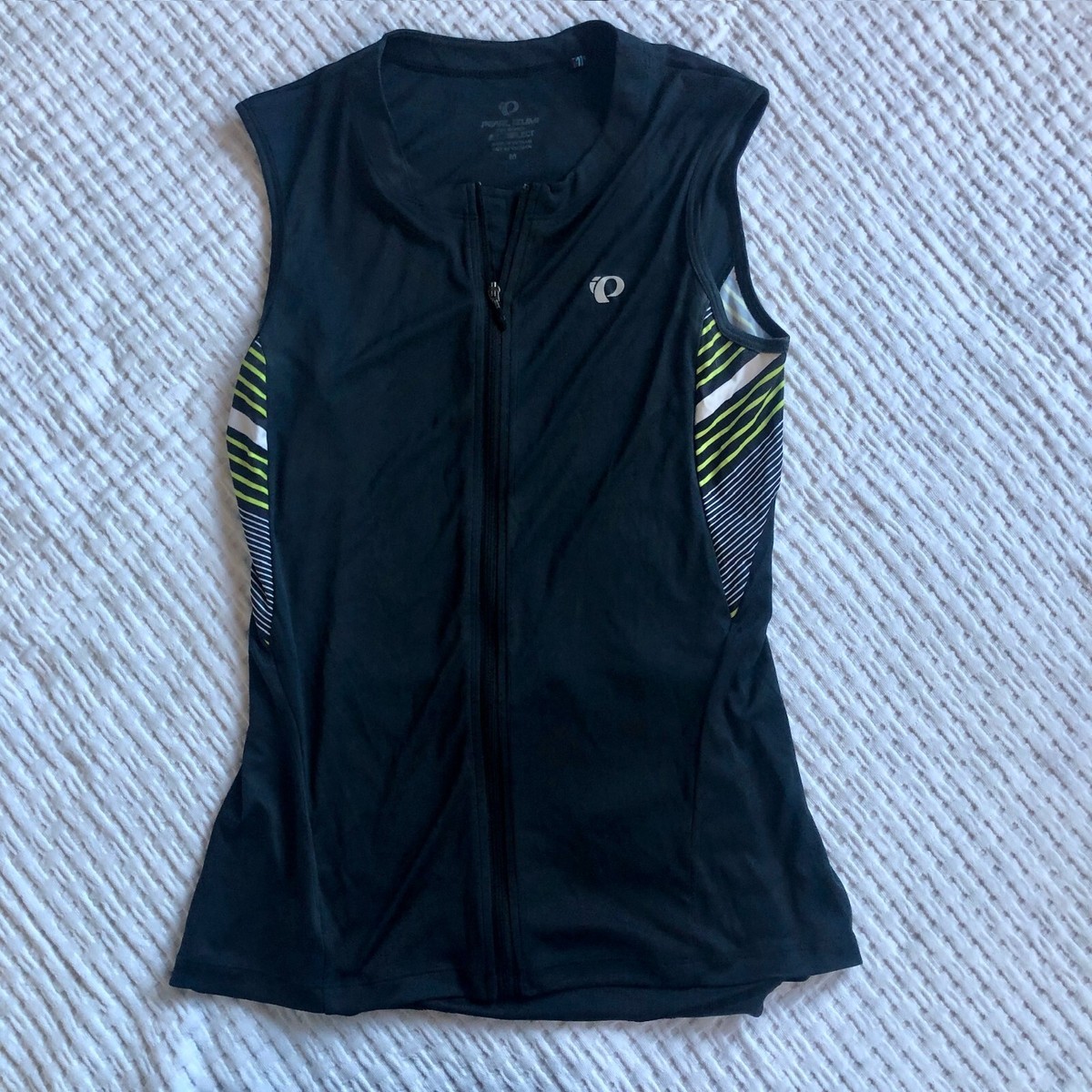 PEARL IZUMI Select Cycling Shirt Womens M Full Zip Sleeveless Two