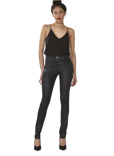 Black Coated Skinny Cigarette Jeans | eBay