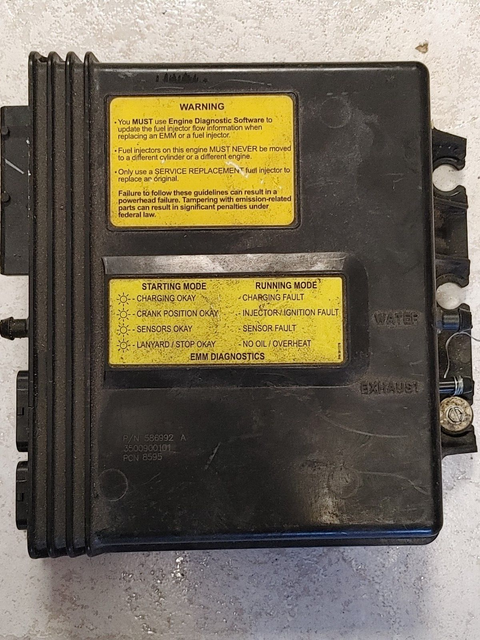 Evinrude Etec E-Tec G1 130HP EMM ECU Engine Management Module 586992 ...