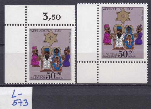 Berlin - Mi 707 - postfrisch - ungefaltet - Eckrand - Ecke 1 + 3 - L0573