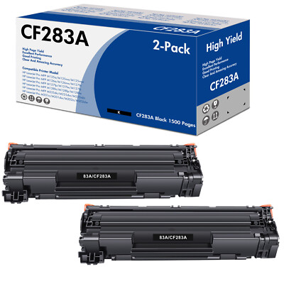 2PK CF283A Toner for HP 83A Toner Cartridge LaserJet Pro M225dw M125NW Printer