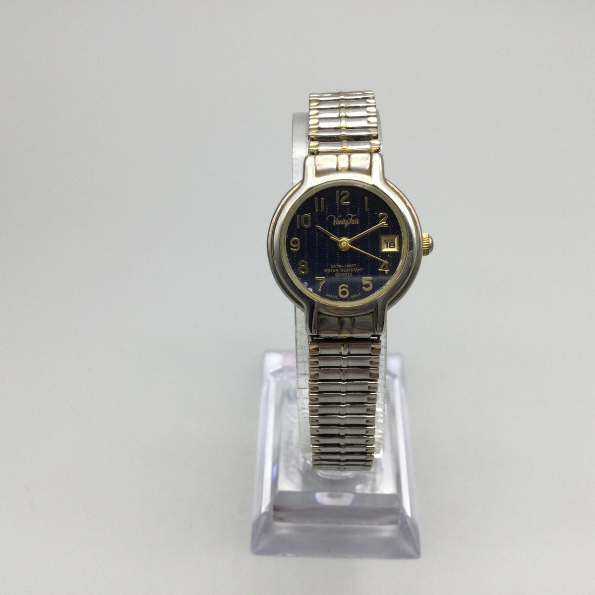 Vanity Fair Watch Women 23mm Gold Silver Tone Date Stretch  display picture 1
