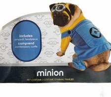 Despicable Me Minions Dog Cat Costume Jumpsuit Goggles Pet New GRU